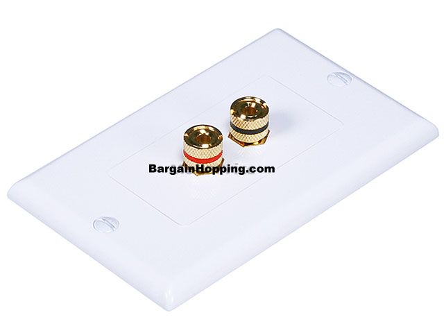 High Quality Banana Binding Post Two-Piece Inset Wall Plate for